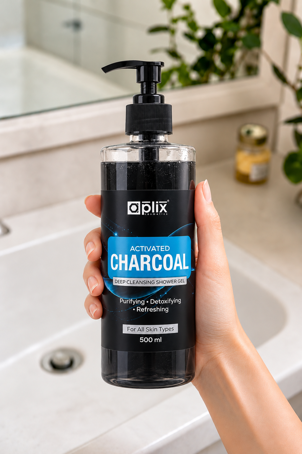 Activated Charcoal Shower Gel (500 ml)