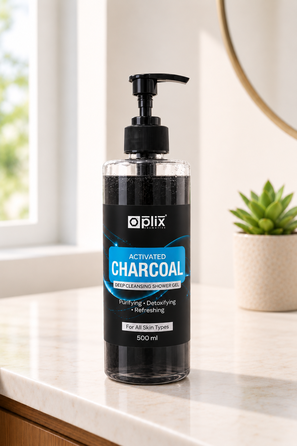 Activated Charcoal Shower Gel (500 ml)