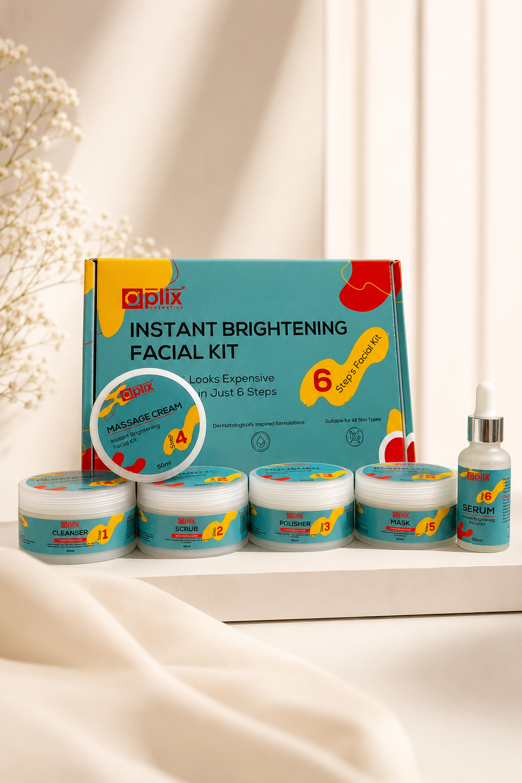 Instant Brightening Facial Kit